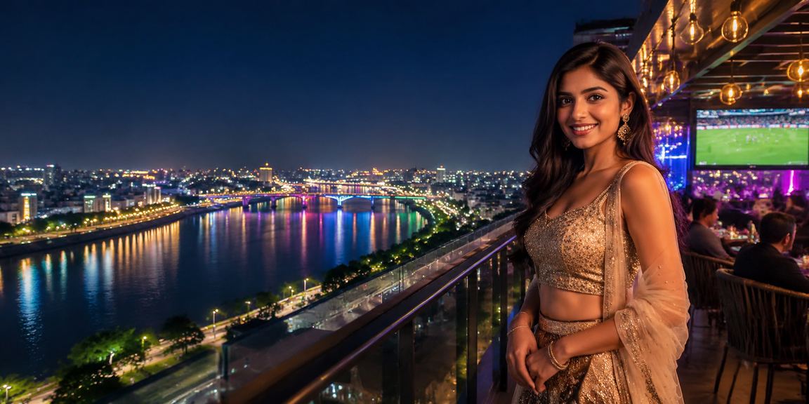 Ahmedabad riverfront nightlife integrating cricket and betting entertainment
